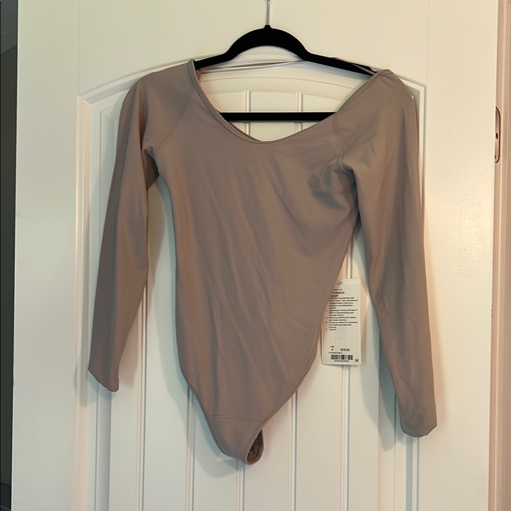 Lululemon Plum Bodysuit with 3/4 Sleeves